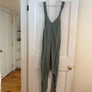 Free People Chic Gray/Jade Jumpsuit